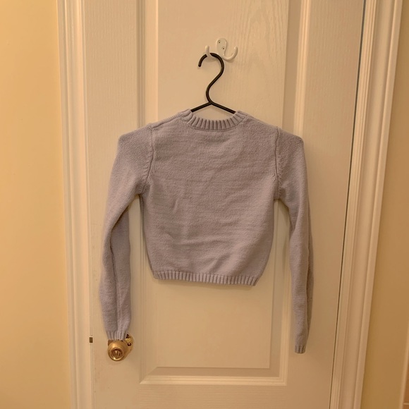 Blue knit sweater - Picture 2 of 3